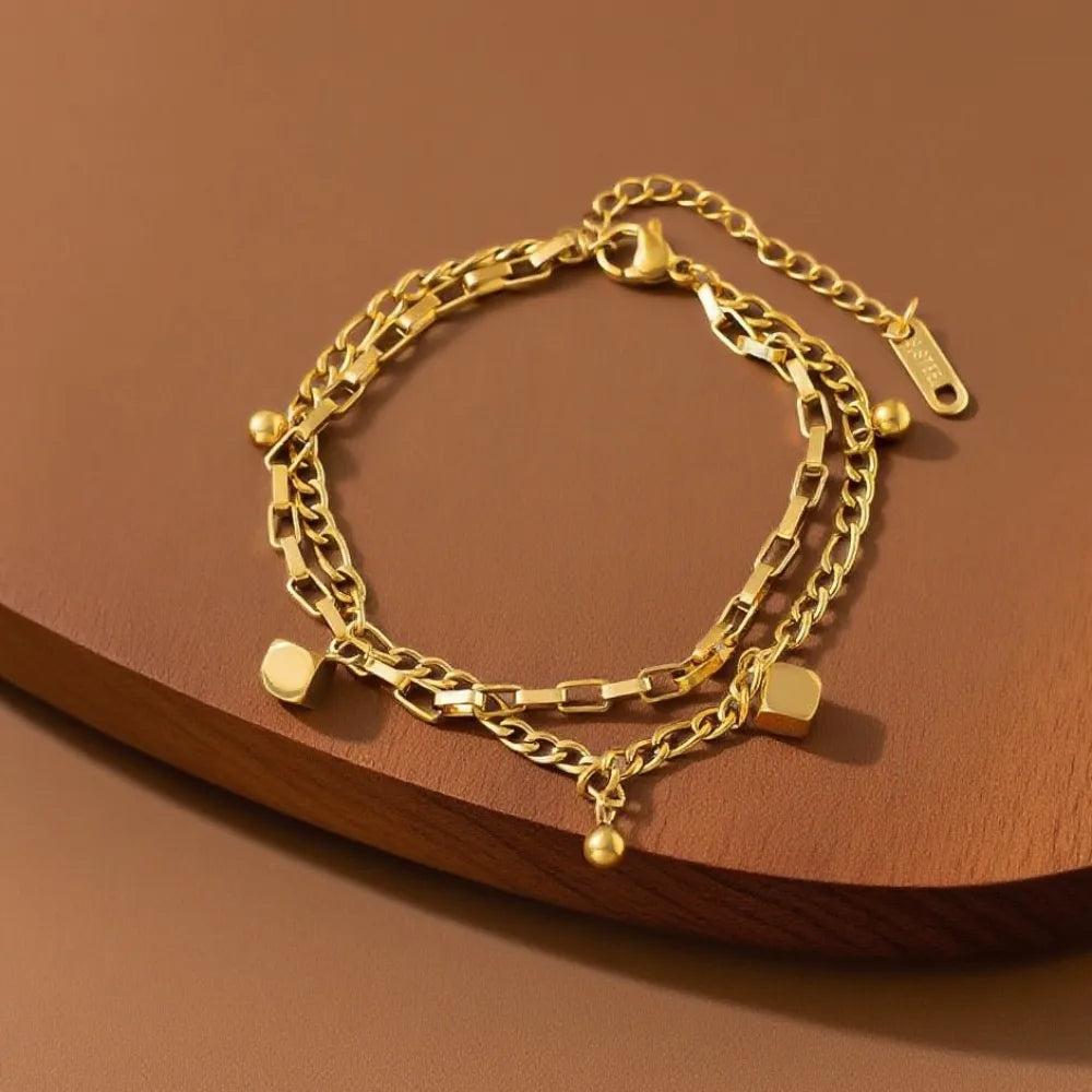 Golden Layered Bracelet